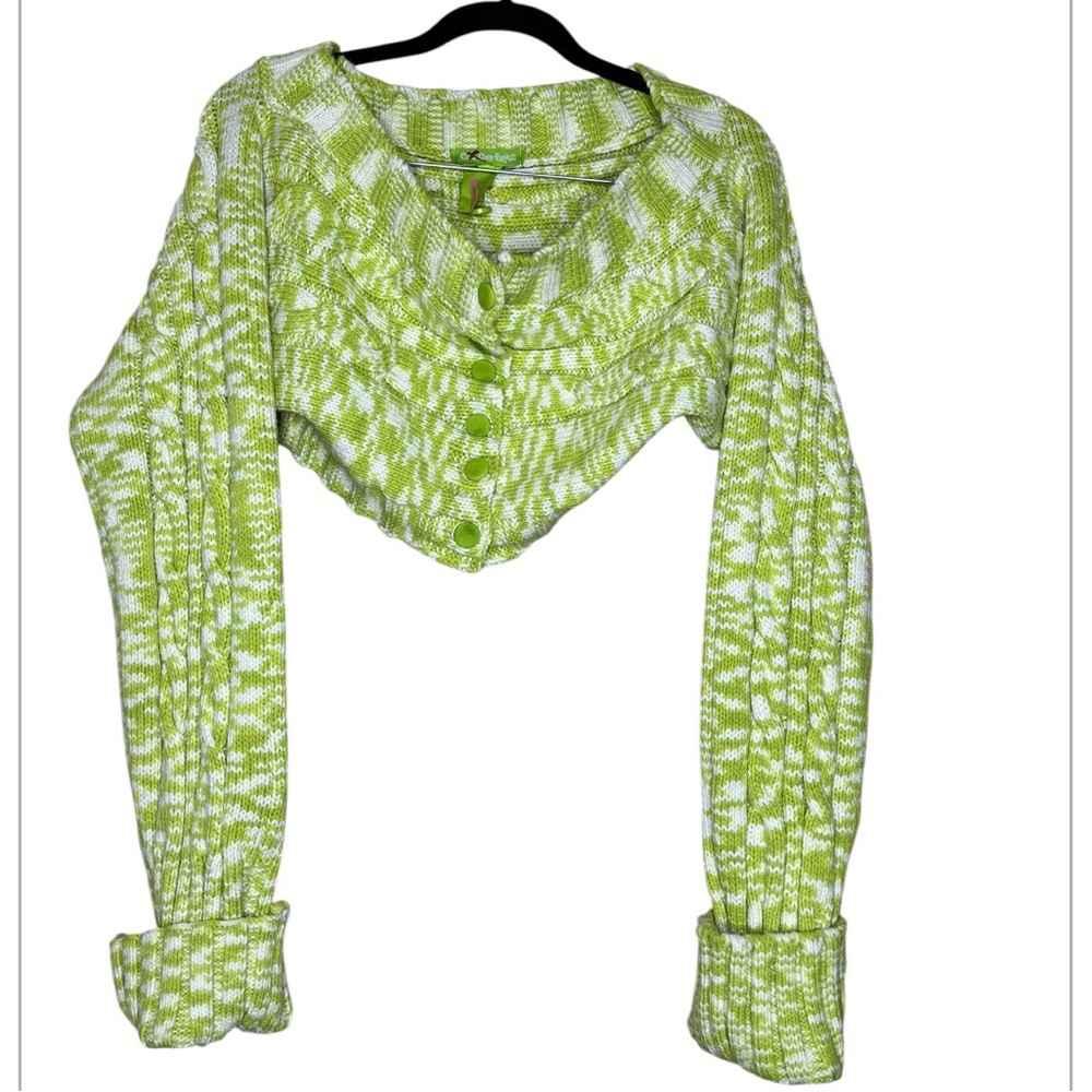 Cult Gaia Bratz Mares-sa Off-Shoulder Cardigan size L - Picture 2 of 5